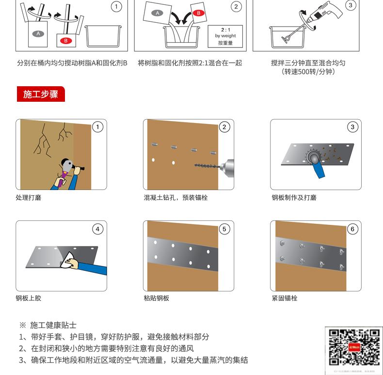 包钢高安粘钢加固施工过程